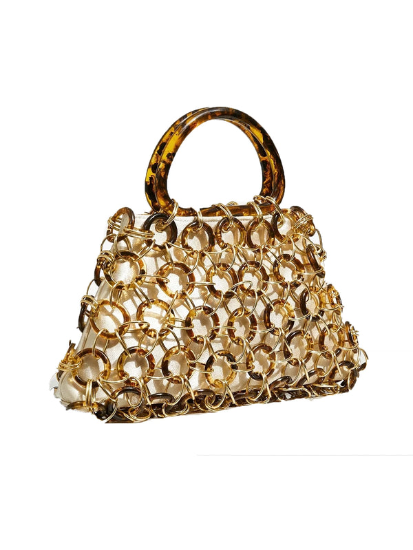 Bolsa Grande com Design de Anel Circular Sper
