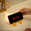 Luminária Pato™ Preguiçoso de Silicone Aciona com Tapa