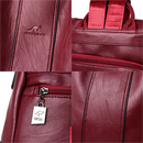 Mochila Feminina Anti Furto de Couro Carolina™