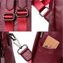 Mochila Feminina Anti Furto de Couro Carolina™