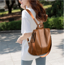 Mochila Feminina Anti Furto de Couro Carolina™