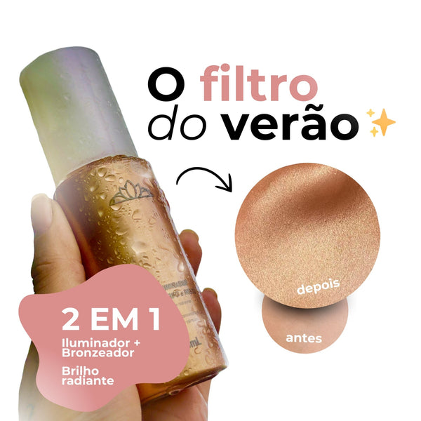 Spray Glow - Iluminador e Bronzeador (2 EM 1)
