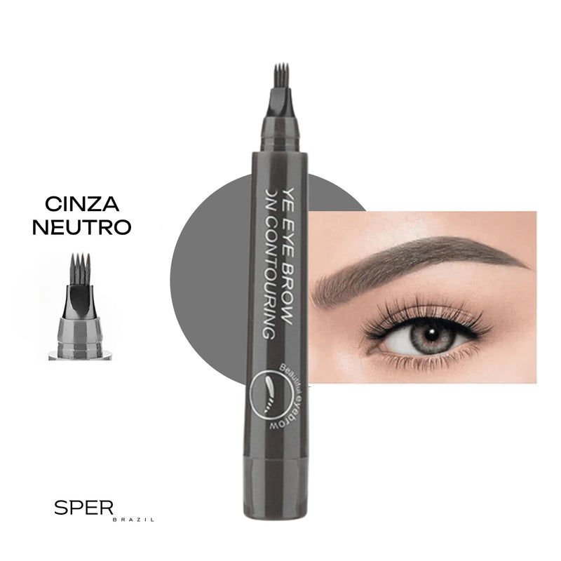 Caneta para sobrancelhas natural à prova d'água (2 POR 1)