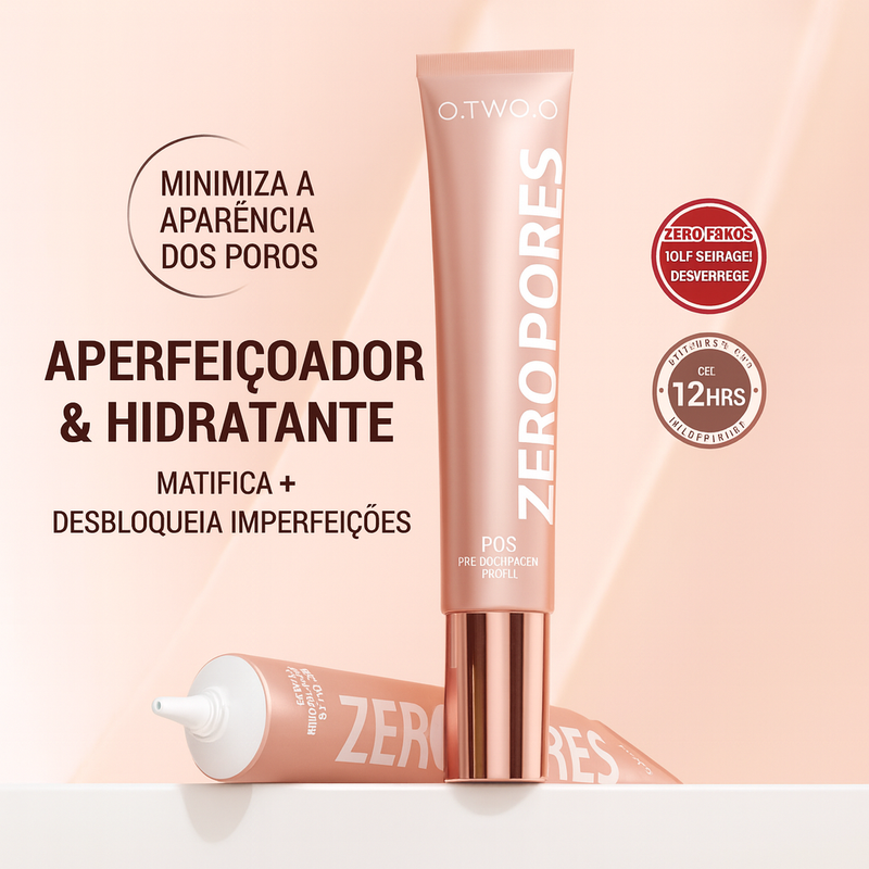 Primer suavizador de poros - ZERO PORES™ Efeito filtro | 2 POR 1 (BLACK FRIDAY 50% DE DESCONTO)