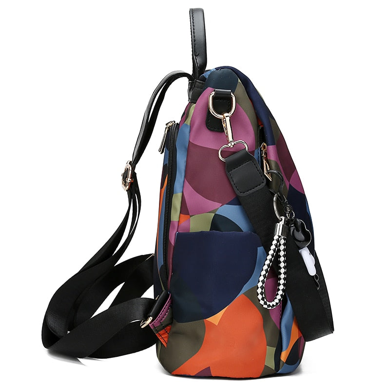 Mochila Anti-Furto Feminina Florata