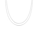 Colar Duplo de Prata Flat 925