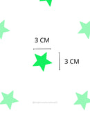 Adesivo de Teto Infantil ESTRELAS QUE BRILHAM NO ESCURO (50un. 3cm + Brinde)