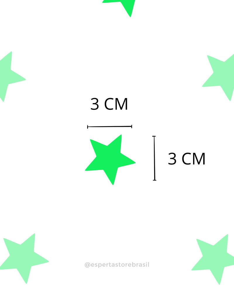 Adesivo de Teto Infantil ESTRELAS QUE BRILHAM NO ESCURO (50un. 3cm + Brinde)