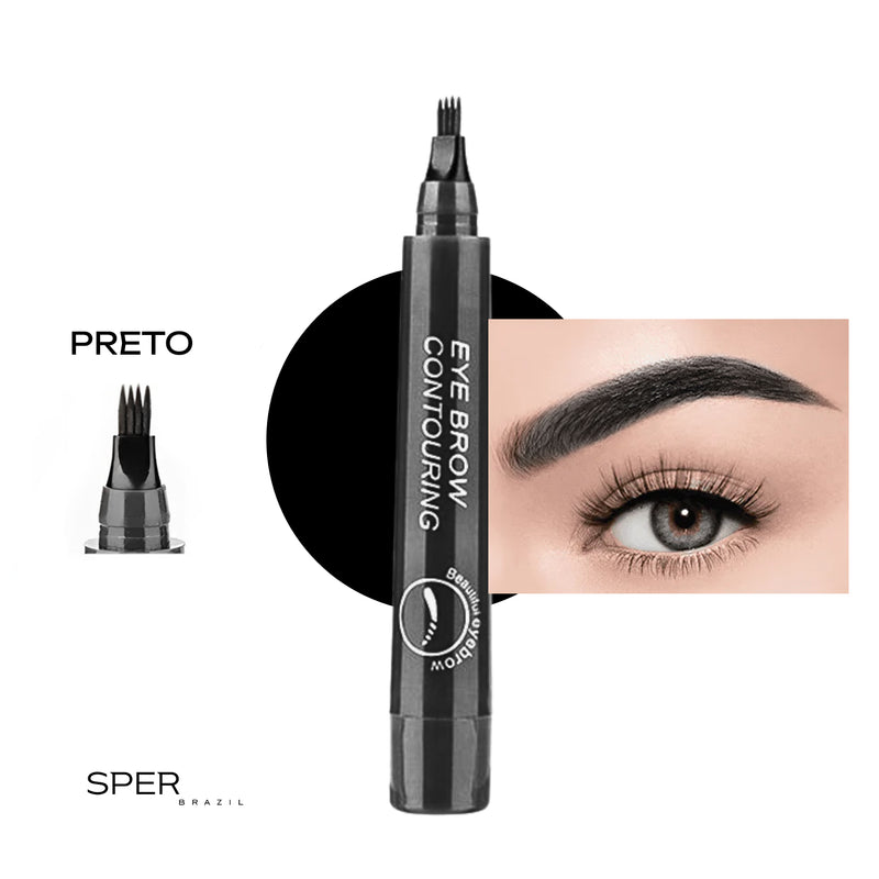 Caneta para sobrancelhas natural à prova d'água (2 POR 1)