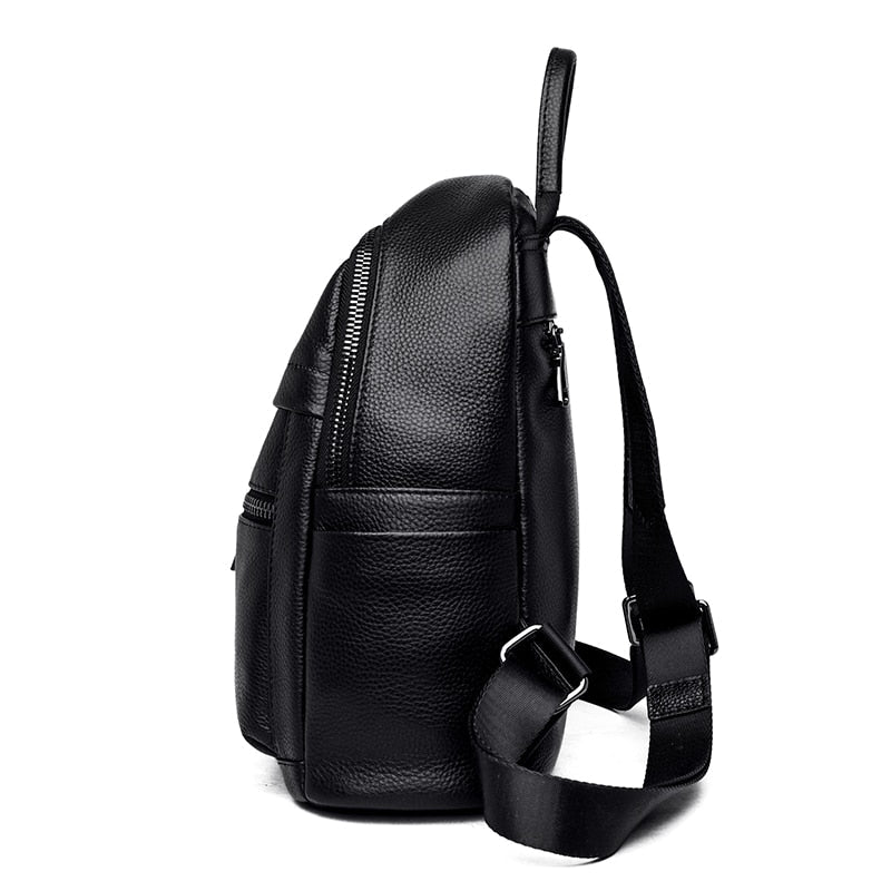 Mochila Feminina em Couro Genuíno Ariel