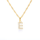 Colar com Inicial de Pingente Cravejado