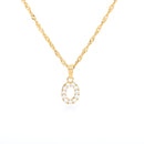 Colar com Inicial de Pingente Cravejado