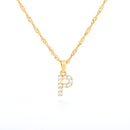 Colar com Inicial de Pingente Cravejado