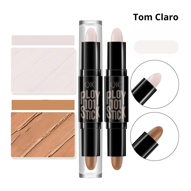 Caneta de Contorno Facial 2 EM 1 - Iluminador e Contorno