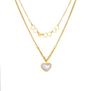 Colar Duplo Corações de Valência