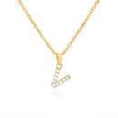 Colar com Inicial de Pingente Cravejado