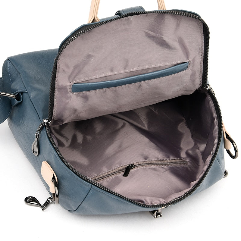 Mochila Feminina em Couro Vienza