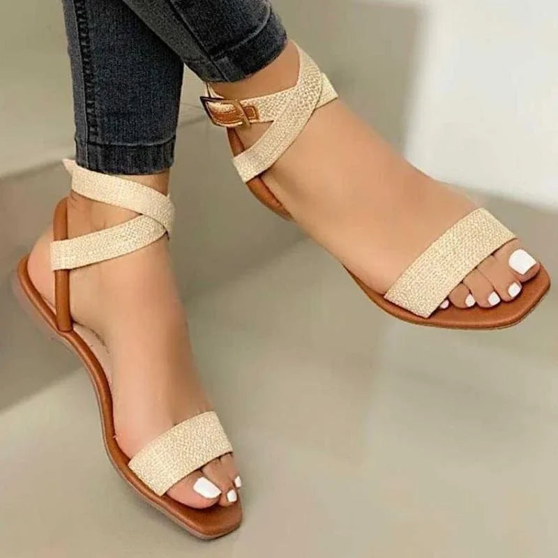 Sandália Rasteirinha em PU: Estilo Casual e Conforto para Todos os Dias!