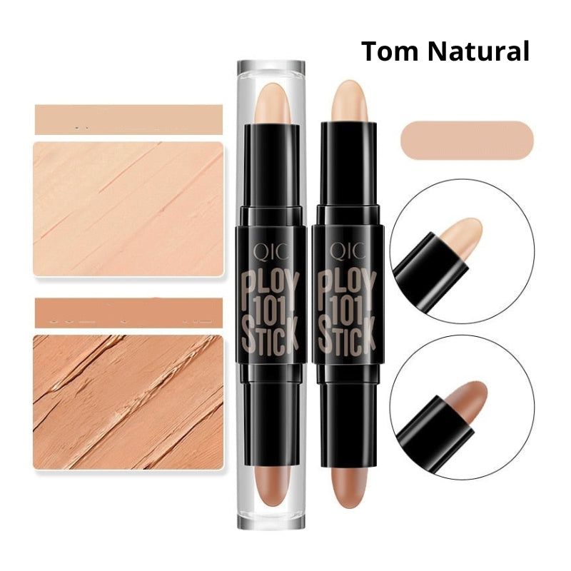 Caneta de Contorno Facial 2 EM 1 - Iluminador e Contorno