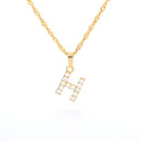 Colar com Inicial de Pingente Cravejado