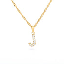 Colar com Inicial de Pingente Cravejado