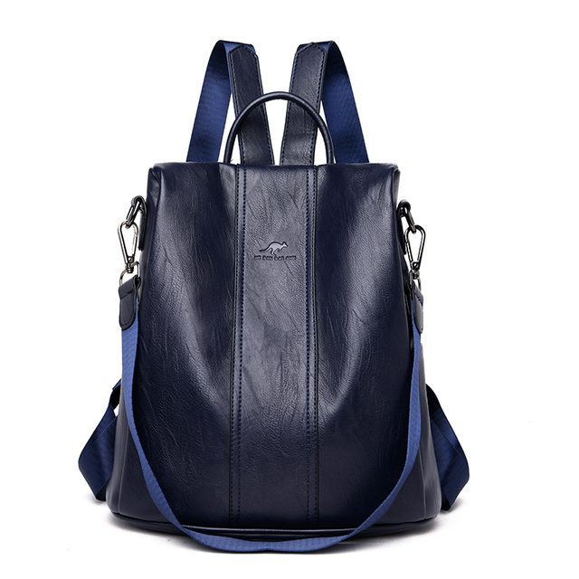 Mochila Feminina Anti Furto de Couro Carolina™
