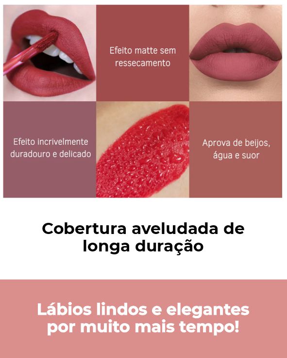 Kit Batons Ultra Matte - Mais vendido do Brasil [PAGUE 3, LEVE 6]