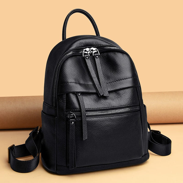 Mochila Feminina em Couro Genuíno Ariel