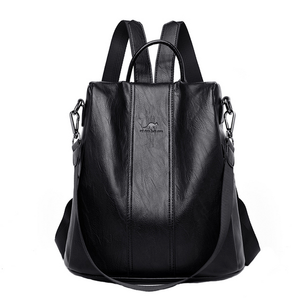 Mochila Feminina Anti Furto de Couro Carolina™